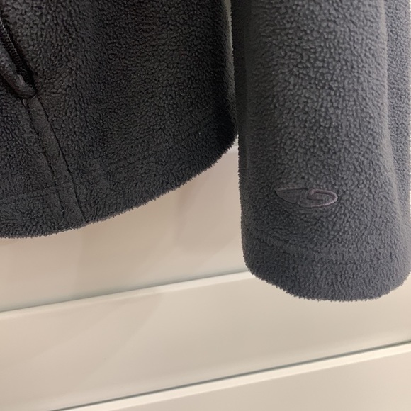 Women's Medium Grey Fleece Full-Zip Jacket See last pic for best color. Size Med - Picture 3 of 13